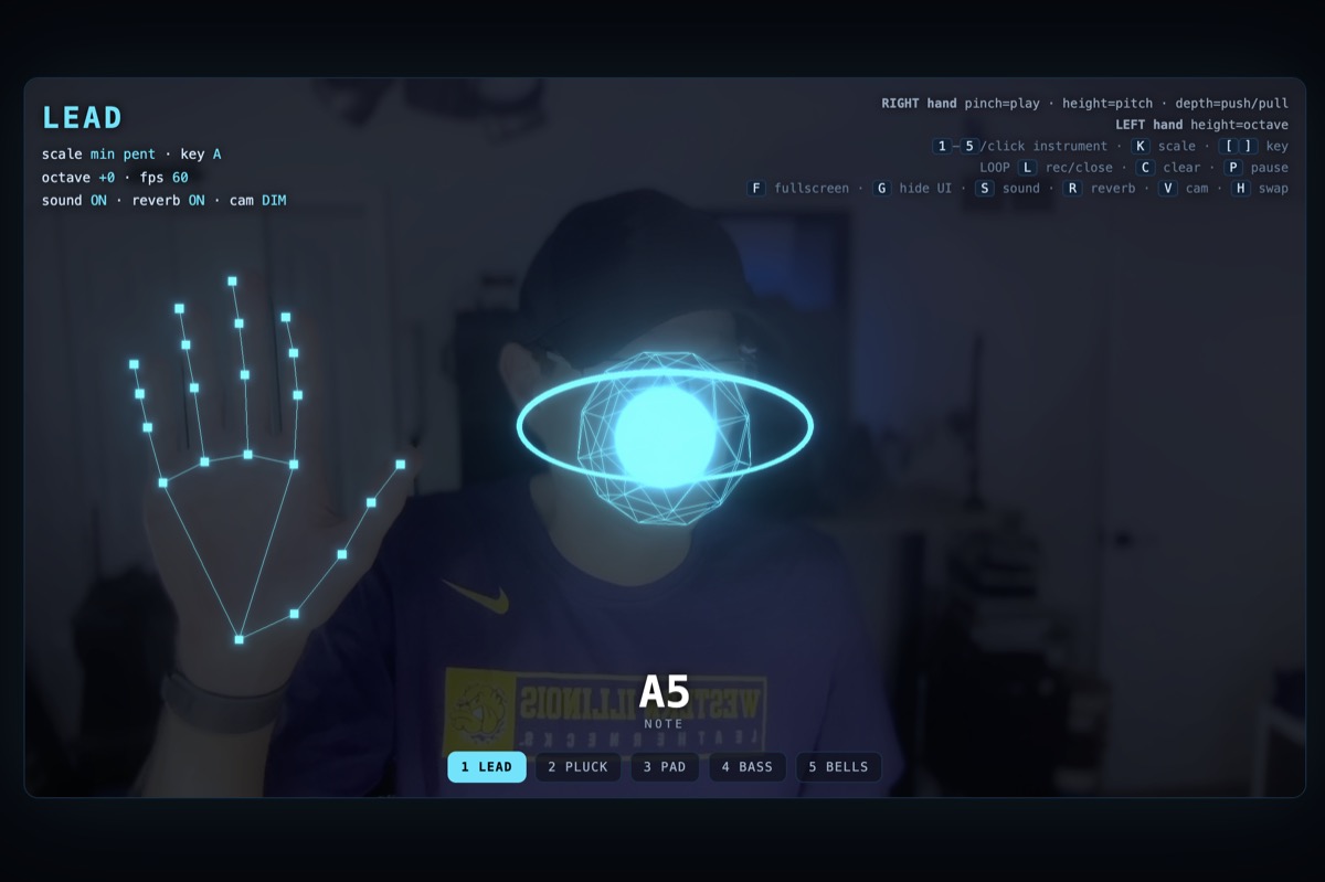 Air Instrument hand tracking