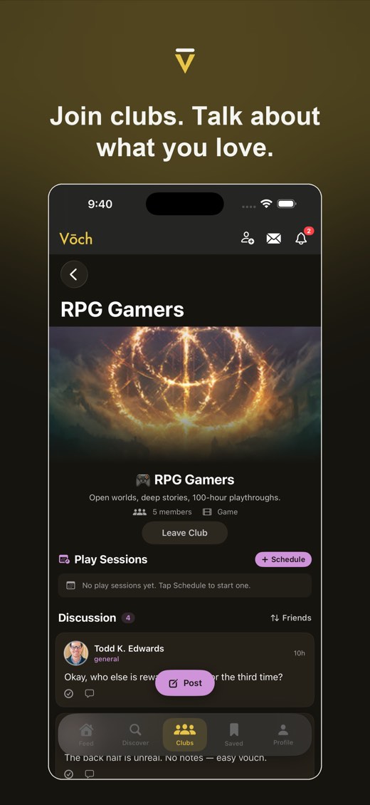 Vōch clubs